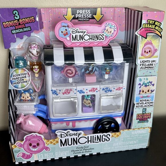 Disney Other - Disney Munchlings Candy Cart 13-Piece Playset Scented, Color  Change, & Lights